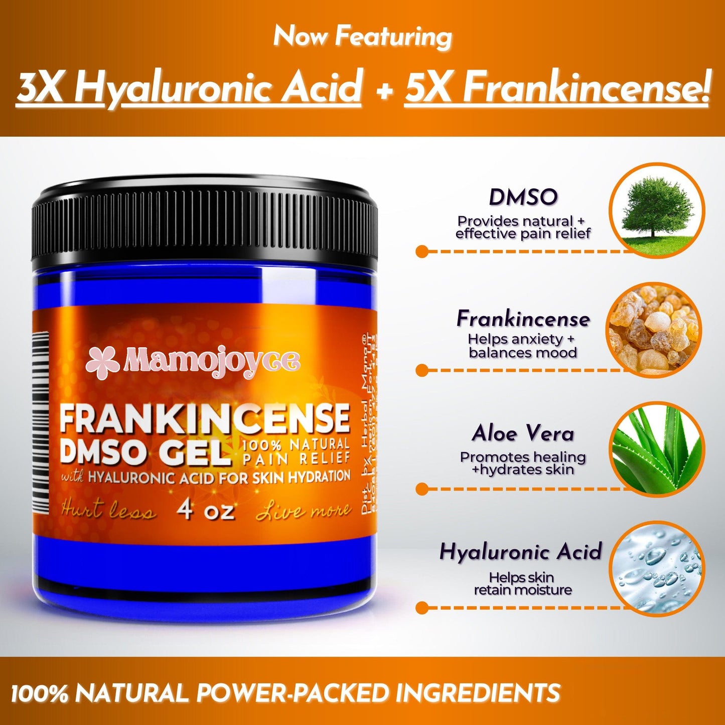 Frankincense DMSO Gel with Hyaluronic Acid